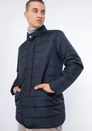 Kurtki męskie - Męska kurtka z nylonu pikowana granatowa XL - miniaturka - grafika 1