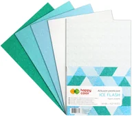 Pozostałe akcesoria dla plastyków - Happy Color Arkusze piankowe A4 5 kol Ice Flash - miniaturka - grafika 1