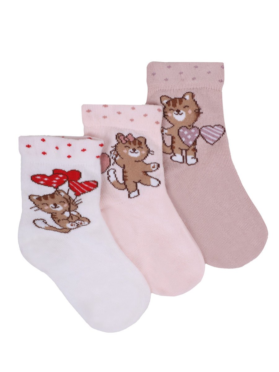 Skarpetki dziewczęce skarpety dziecięce bawełniane długie 3PAK 35-38 MYWAY
