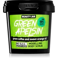 Balsamy i kremy do ciała - Beauty Jar Beauty Jar GREEN APELSIN Modelujący scrub do ciała Ekstrakt zielonej kawy i olejek pomarańczowy 200g - miniaturka - grafika 1