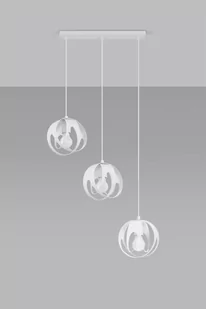 Sollux Lighting Lampa wisząca TULOS 3L biała - Lampy sufitowe - miniaturka - grafika 1