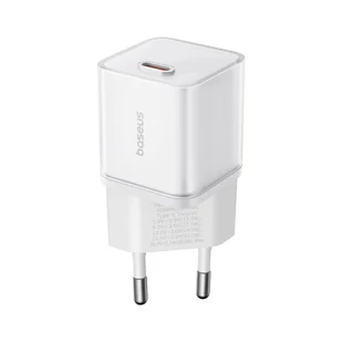 Ładowarka Baseus GaN5S 1C 30W EU (moon white) - Ładowarki do telefonów Ładowarka Baseus GaN5S 1C 30W EU (moon white) - Ładowarki do telefonów - miniaturka - grafika 1
