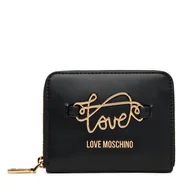 Portfele - Mały Portfel Damski LOVE MOSCHINO JC5734PP0MKG0000 Czarny - miniaturka - grafika 1