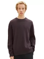 Swetry męskie - TOM TAILOR Denim Sweter męski, 12508-Coal Grey, XXL - miniaturka - grafika 1