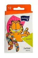 Apteczki i materiały opatrunkowe - Zestaw plastrów HAPPY z kotem Garfieldem 12 szt. - miniaturka - grafika 1