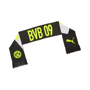 Szalik Borussia Dortmund Essentials PUMA Black Yellow Alert - Czapki i chusty sportowe męskie - miniaturka - grafika 1