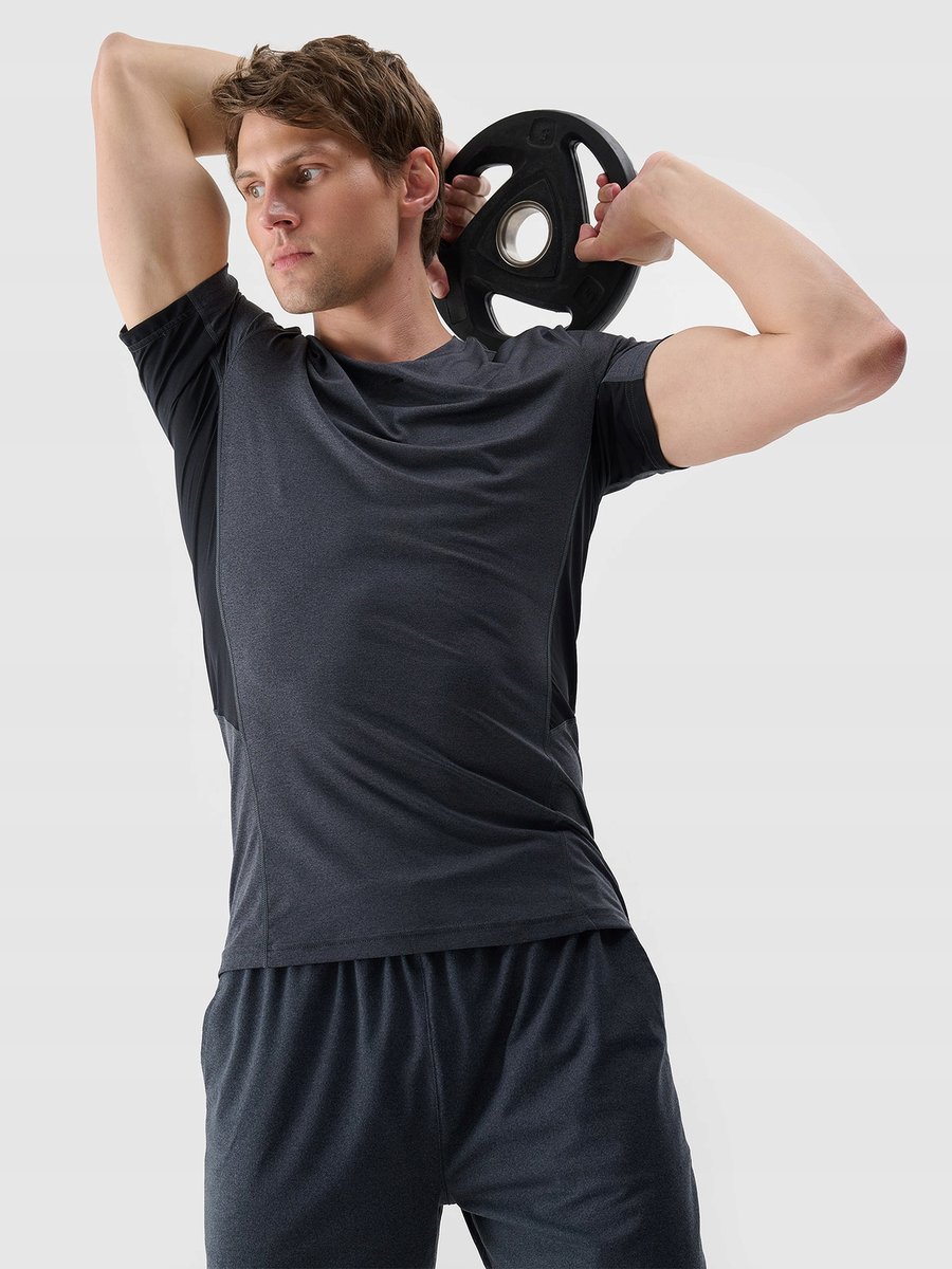 T-SHIRT MĘSKI 4F KOSZULKA TRENINGOWA SZYBKOSCHNĄCA TFTSM1345 SS25 S