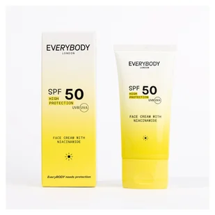 EVERYBODY London Krem do twarzy z niacinamidem SPF 50 - Kremy do twarzy - miniaturka - grafika 1