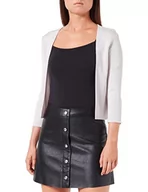 Swetry damskie - Vera Mont Vera Mont Kardigany damskie, Srebrny/naturalny, 46 - miniaturka - grafika 1