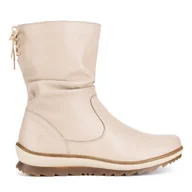 Botki damskie - Botki Remonte R8471-80 Biały - miniaturka - grafika 1