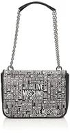 Torebki damskie - Love Moschino Damska torba na ramię Collezione Autunno Inverno, kolekcja jesienna zima 2021, czarna, 13 x 52 x 4, Czarny - miniaturka - grafika 1