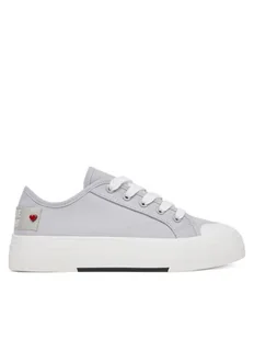 LOVE MOSCHINO Trampki JA15012G0MJP0010 Szary - Trampki damskie - miniaturka - grafika 1