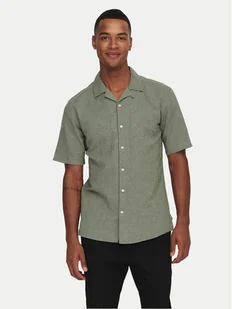 Only & Sons Koszula Caiden 22025116 Zielony Slim Fit - Koszule męskie - miniaturka - grafika 1