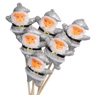 Ozdoby bożonarodzeniowe - GWIAZDOR MIKOŁAJ NA PIKU 6SZT OZDOBA STROIK - miniaturka - grafika 1