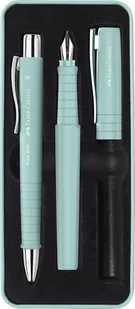 FABER-CASTELL 241053 - zestaw do pisania Poly Pen z długopisem i piórem, niebieski (Caribic Blue) - Długopisy - miniaturka - grafika 1
