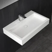 Umywalki - StoneArt Umywalka EAGO nablatowa z konglomeratu 80x48 - miniaturka - grafika 1