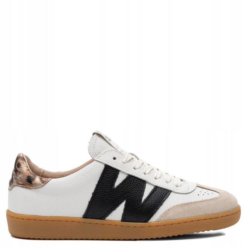 Wonders Skórzane Sneakersy Damskie Beige Off AP-2001-BEIGE-OFF r.41