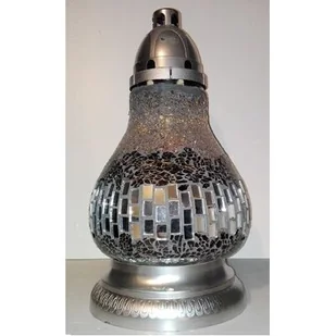 Znicz Witraż Mini Karafka czarny Ilumini - Lampiony i znicze - miniaturka - grafika 1