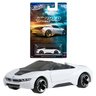 Samochody i pojazdy dla dzieci - Hot Wheels Silver Series Hybrid Speed Autko BMW i8 Roadster JCB76 1/5 - miniaturka - grafika 1