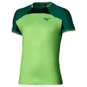 Koszulki sportowe męskie - Koszulka męska Mizuno Stargazer Shadow Graphic Short Sleeve Tee Glowing Apple S - miniaturka - grafika 1