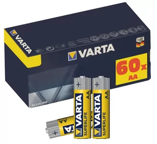 Zestaw 60x baterie AA VARTA R6 Superlife cynkowo-węglowe - Baterie i akcesoria - miniaturka - grafika 1