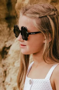 Elle Porte okulary przeciwsłoneczne dziecięce Bellis kolor czarny - Okulary dla dzieci - miniaturka - grafika 1