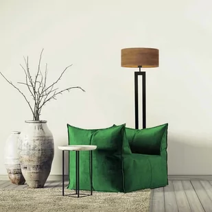 SKANDYNAWSKA LAMPA PODŁOGOWA Z ELEMENTAMI DREWNA DENERIS ECO - Lampy stojące - miniaturka - grafika 1