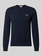 Swetry męskie - Sweter z dzianiny kroju regular fit z mieszanki bawełny - miniaturka - grafika 1