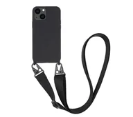 Etui i futerały do telefonów - Vivanco Necklace Cover do iPhone 13 (czarny) - miniaturka - grafika 1