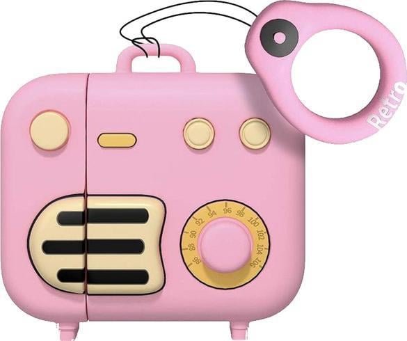 GEL ETUI AIRPODS 1 2 RETRO RADIO