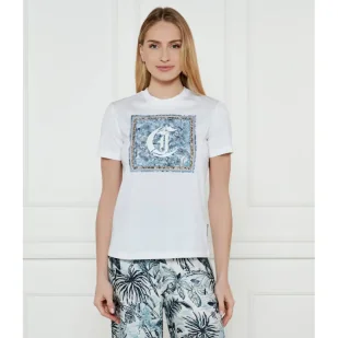 Just Cavalli T-shirt Regular Fit - Koszulki i topy damskie - miniaturka - grafika 1