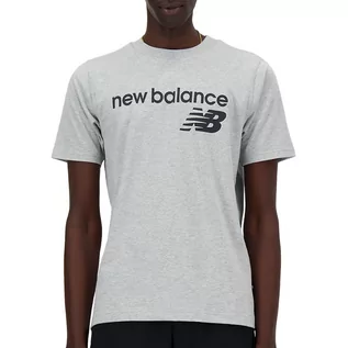 Koszulki sportowe męskie - Koszulka New Balance MT41905AG - szara - grafika 1