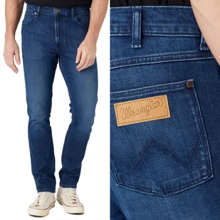 Wrangler LARSTON SLIM TAPERED Blue Ring W33 L34 - Spodnie męskie - miniaturka - grafika 1