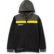Kurtki i płaszcze dla chłopców - uhlsport Dziecięca kurtka otwarta 23 Multi Hood kurtka, czarna/antracytowa/limonengel, 152 - miniaturka - grafika 1