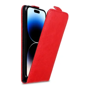Pokrowiec Do Apple iPhone 14 PRO w Etui CZERWONE JABŁKO  Flip Case Cover Obudowa Ochronny Cadorabo - Etui i futerały do telefonów - miniaturka - grafika 1