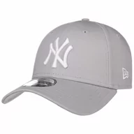 Czapki i chusty sportowe męskie - Czapka 9Forty League Basic Yankees by New Era, jasnoszary, One Size - miniaturka - grafika 1