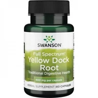Suplementy naturalne - SWANSON Full Spectrum Yellow Dock Root (Szczaw kędzierzawy) 400mg 60 kaps. S748 - miniaturka - grafika 1