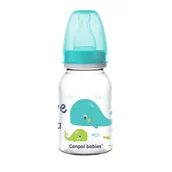 Kubki dla dzieci - CANPOL BABIES LOVE & SEA Butelka wąska 0m+ - turkusowa, 120ml >> 0zł za wysyłkę przy zakupach od 149 zł << - miniaturka - grafika 1