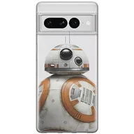 Etui i futerały do telefonów - Etui BB 8 002 Star Wars Nadruk częściowy Przeźroczysty Producent: Google, Model: PIXEL 7 PRO - miniaturka - grafika 1