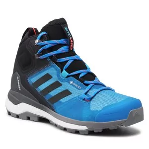 Buty trekkingowe damskie - Buty adidas - Terrex Skychaser 2 Mid Gtx GORE-TEX GZ0318 Blue/Core Black/Blue - grafika 1