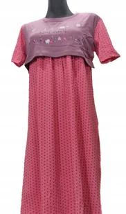 BAWEŁNIANA koszula nocna dla MAM KARMIĄCYCH r. M - Piżamy ciążowe - miniaturka - grafika 1