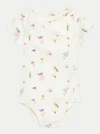Body dla niemowląt - Coccodrillo Body dziecięce WC4412701UFG Biały - miniaturka - grafika 1