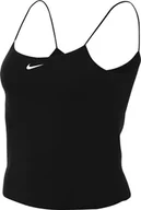 Koszulki i topy damskie - Nike Top damska odzież sportowa Chll KNT Cami, Black/Sail, FN3685-010, 2XL - miniaturka - grafika 1