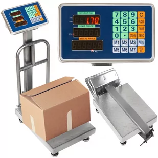 Waga Magazynowa Sklepowa Elektroniczna LCD 150kg ISO TRADE - Inne urządzenia pomiarowe - miniaturka - grafika 1
