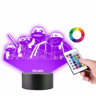 Lampka na Biurko Film Żółwie Ninja Zmutowany Chaos - Lampy pozostałe - miniaturka - grafika 1