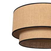 Lampy sufitowe - Euluna Lampa sufitowa Boho jute & black 60cm - miniaturka - grafika 1