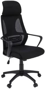 Fotel biurowy, krzesło biurowe Elior Czarne nowoczesne krzesło biurowe obrotowe ergonomiczne R8-A49 - Fotele i krzesła biurowe - miniaturka - grafika 1