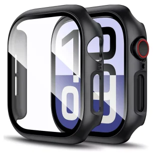 Obudowa ochronna z szkłem Alogy Protector Case 2w1 nakładka etui do Apple Watch 10 46mm Czarna - Akcesoria do smartwatchy - miniaturka - grafika 1