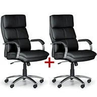 Fotele i krzesła biurowe - B2B Partner Krzesło biurowe Stairs, czarny 1+1 412144 - miniaturka - grafika 1