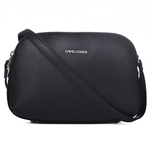 David Jones - Damska Torba na Ramię Wiele Kieszeni - Torebka Zamkiem błyskawicznym Skórzana PU - Mała Crossbody Messenger Bag - Torby Kopertówka - Modna Robocza Podróżna - Czarny - Torebki damskie - miniaturka - grafika 1